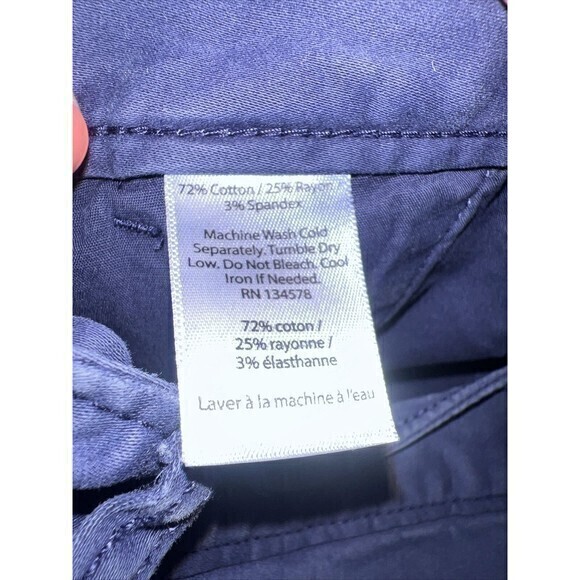 Vineyard Vines Blue Slim Pants Women's Size 4 Style 2P0668 - Picture 7 of 9